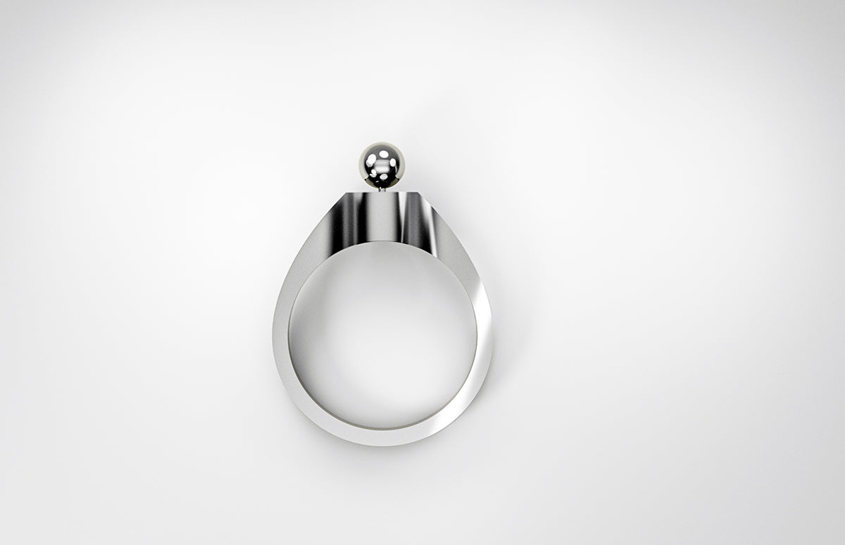 Cyrcus Design Coccinello anello per leggere oro giallo apribile