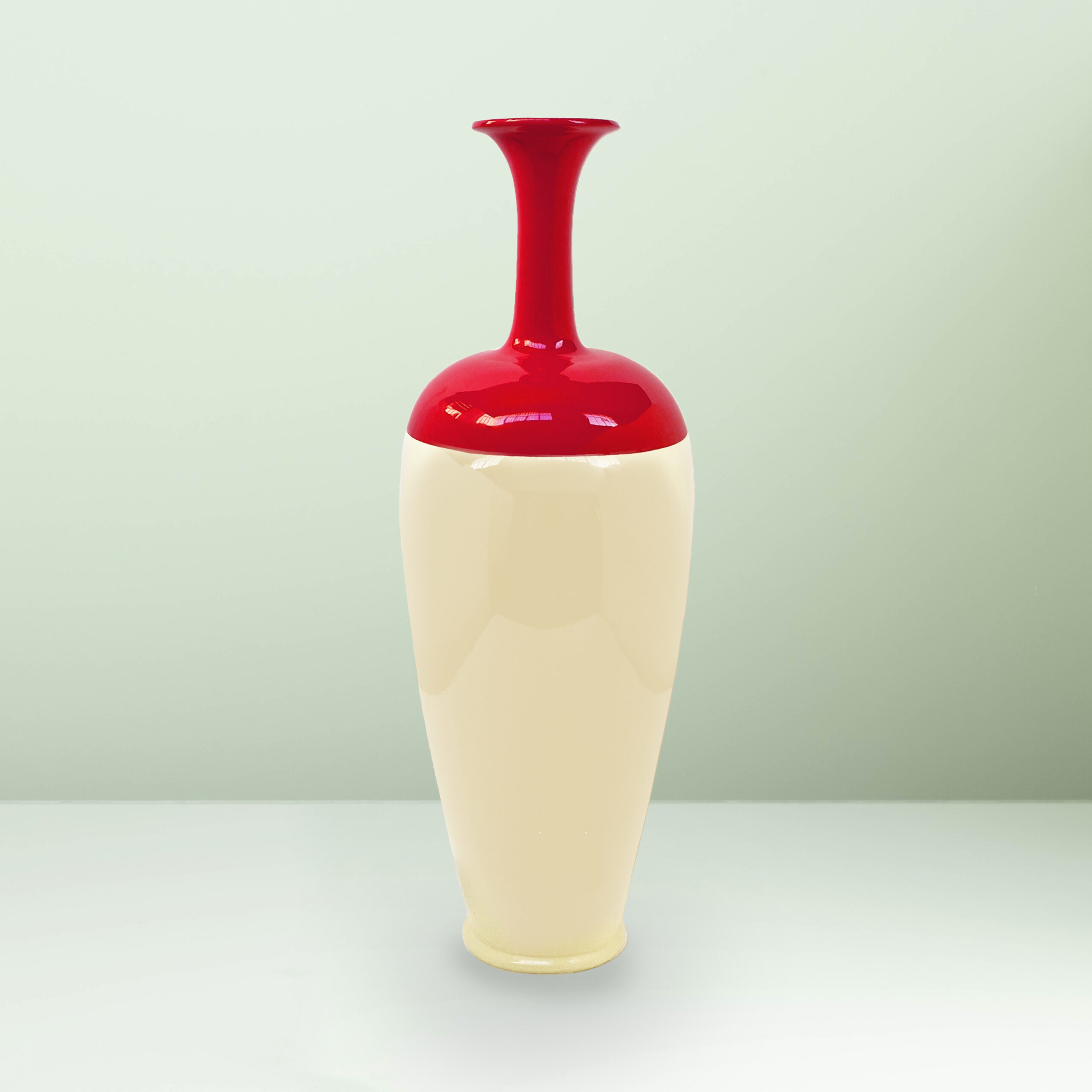 Ceramica Gatti 1928 Motor Valley Vaso Rosso Alto MV1 vaso 72 cm