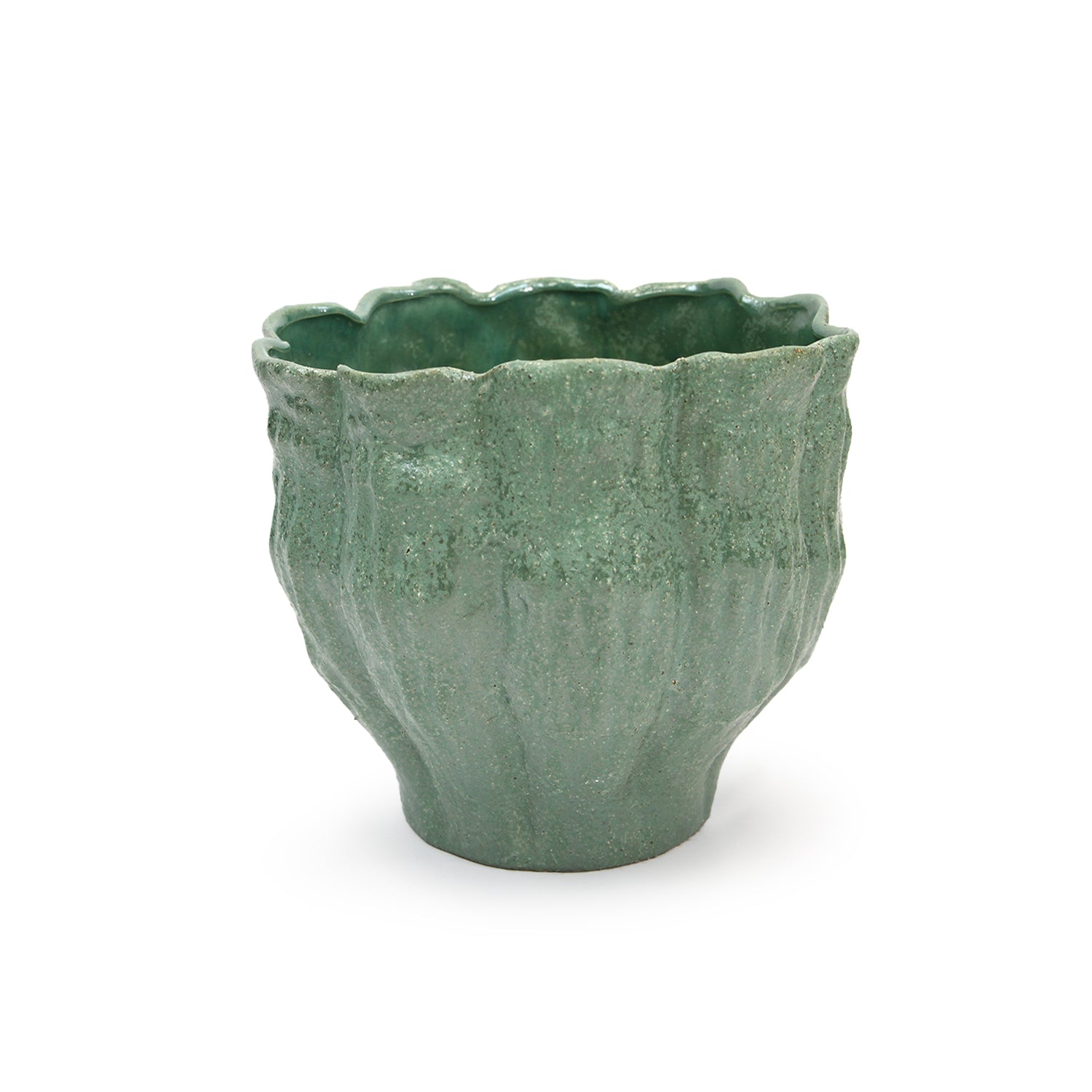 Galore Home Blossom Unfold vaso ceramica verde bocciolo