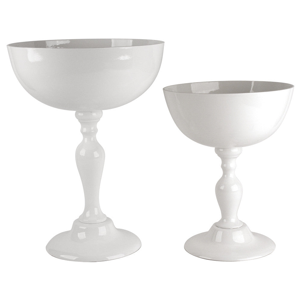 Galore Home Pedestal Bowl coppa oro large in alluminio