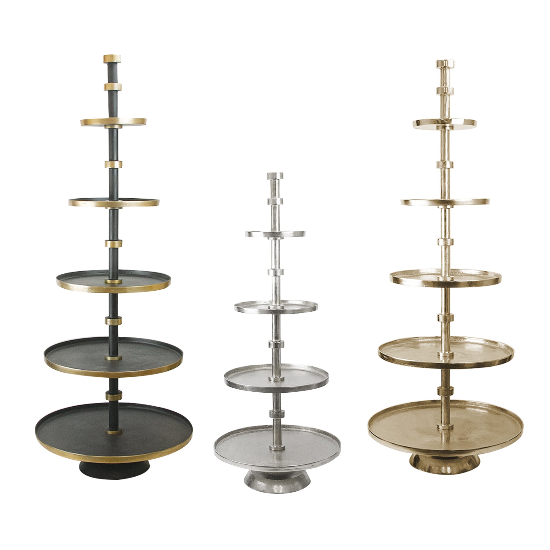 Galore Home 31-1409 alzata 4 piani alluminio oro