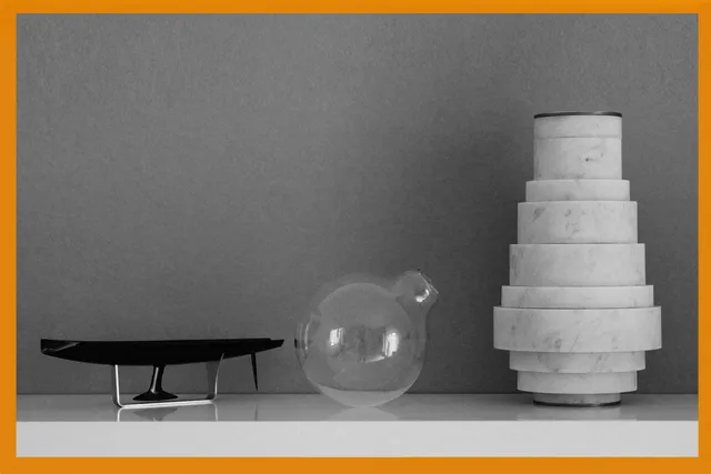 Cyrcus Design Anoi vaso anelli marmo Carrara componibile