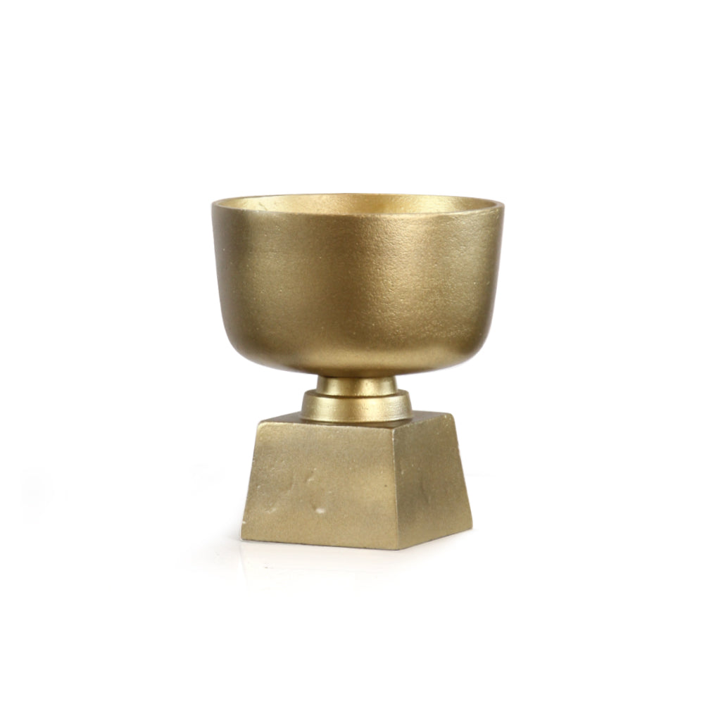 Galore Home Harvest Chalice coppa oro in alluminio