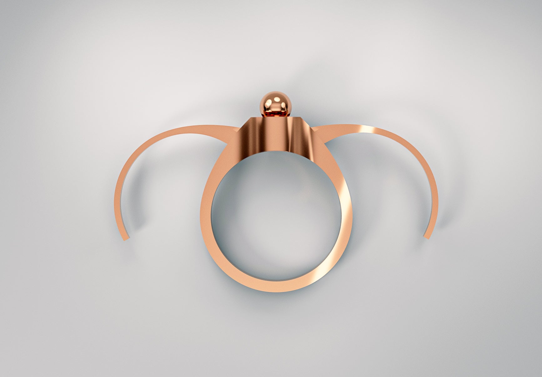 Cyrcus Design Coccinello anello per leggere oro giallo apribile