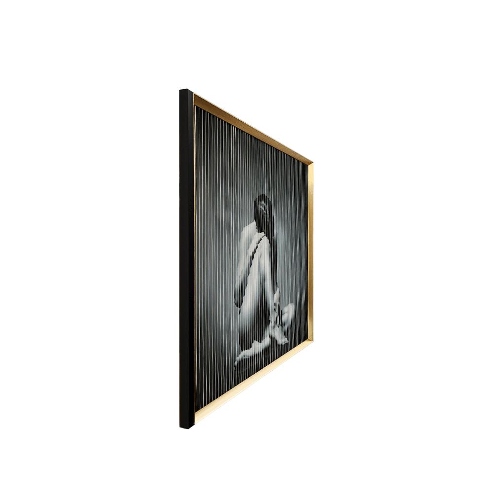 Galore Home Zen quadro cinetico parete 33" nero oro