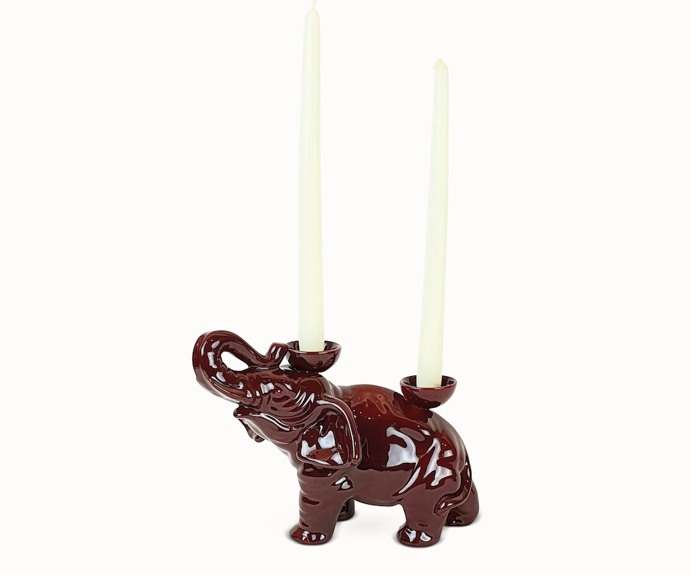 Ceramica Gatti 1928 Luce Selvaggia Elefante statua ceramica multicolore