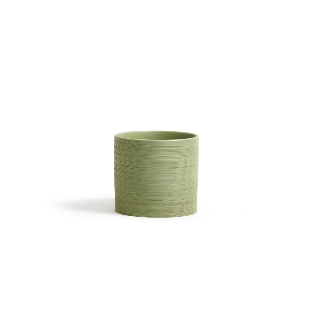 Galore Home Etched Green Portavaso Cubo Verde CPR49 14 cm