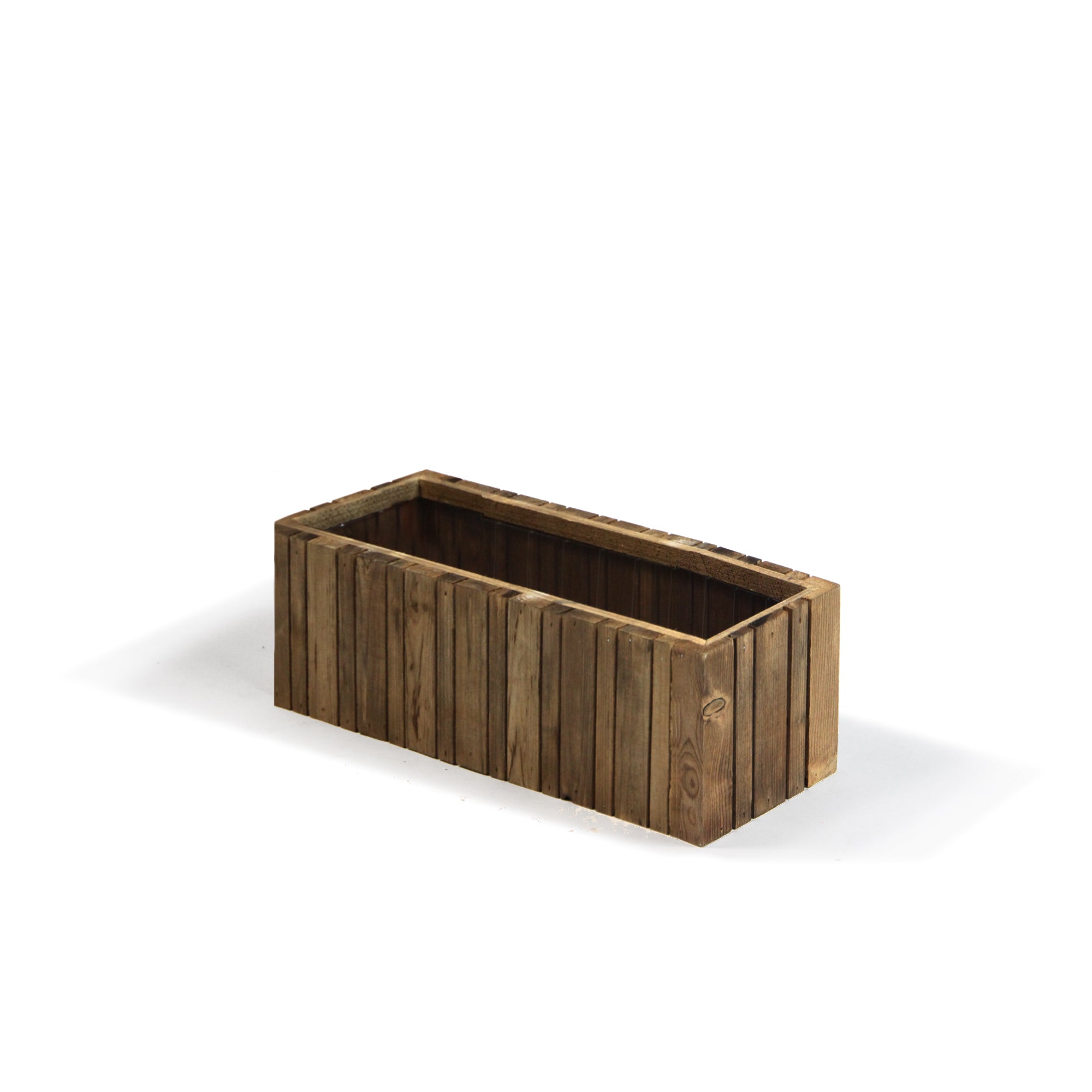 Galore Home Wood Box Portavaso Legno Naturale R3124 Set 2