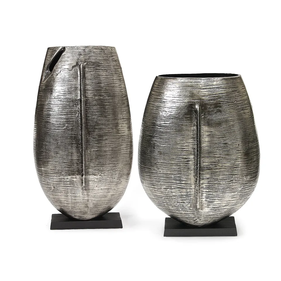Galore Home Noble Alloy vaso metallo nickel Small