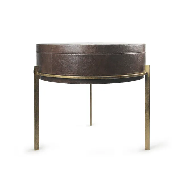 Galore Home Leather tavolino pelle con contenitore