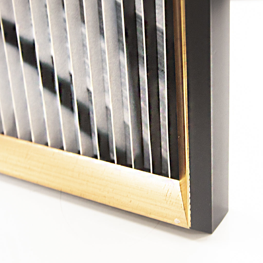 Galore Home Kinetic Bridge quadro 3D 63,5 cm nero oro