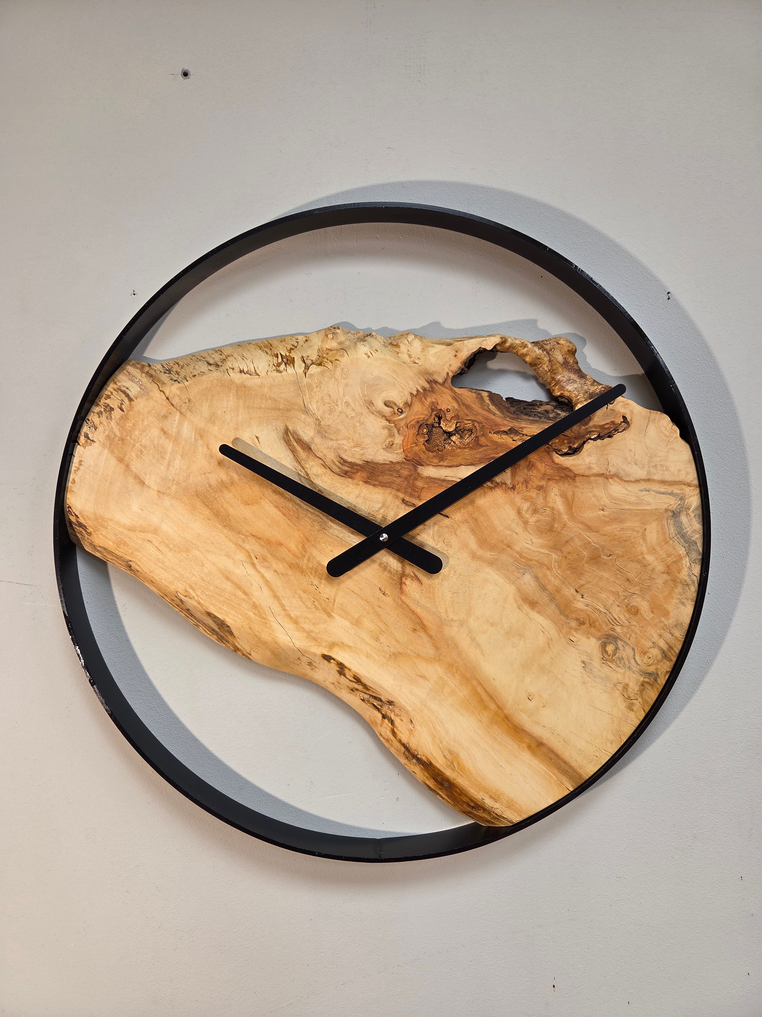 Il nido del picchio Orologio da parete in legno di acero orologio 50cm