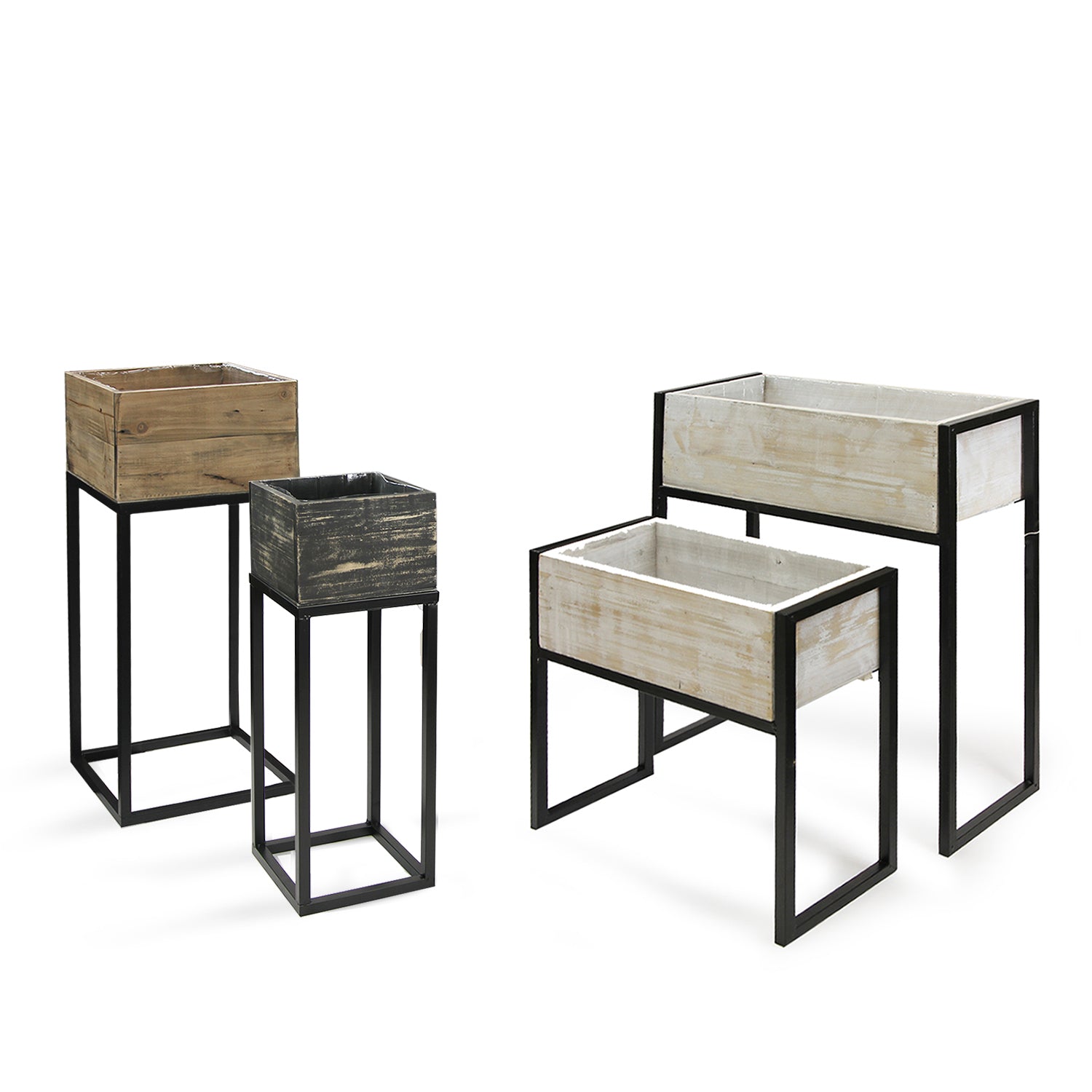 Galore Home Planters portapiante legno Small Naturale rovere