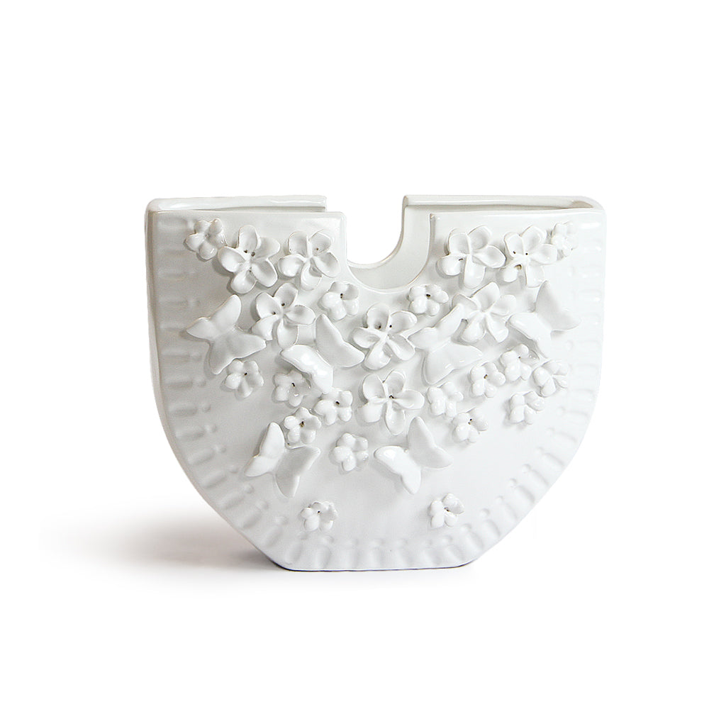 Galore Home Vogue vaso ceramica bianco S