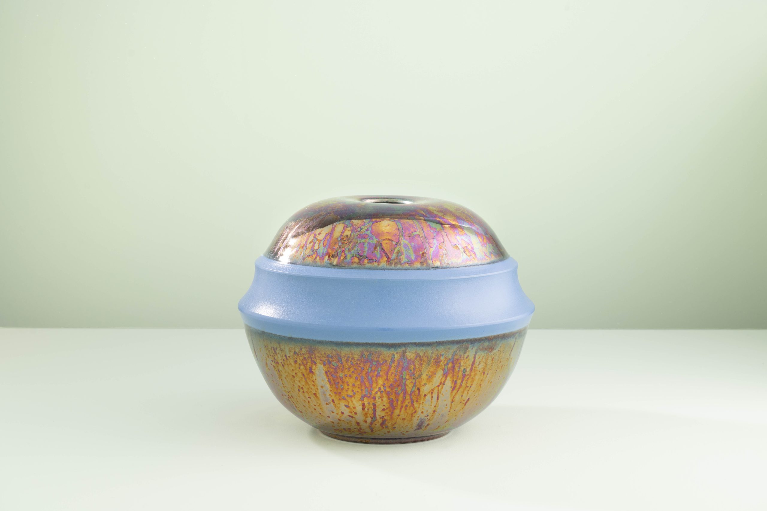 Ceramica Gatti 1928 Riflesso Terra Grande RM724 vaso riflessi metallici