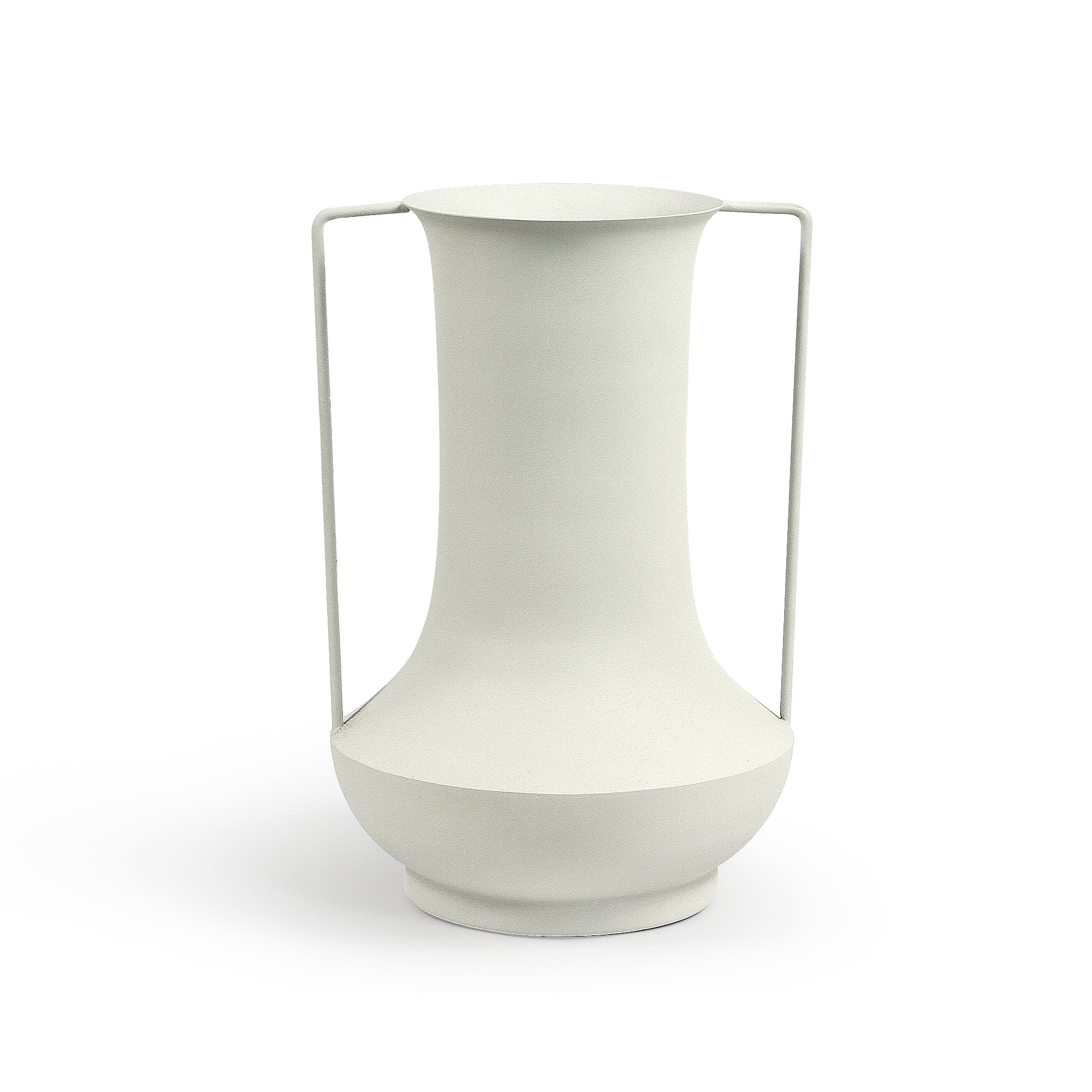 Galore Home Duo Handle Vaso Metallo Nero Opaco 40 cm