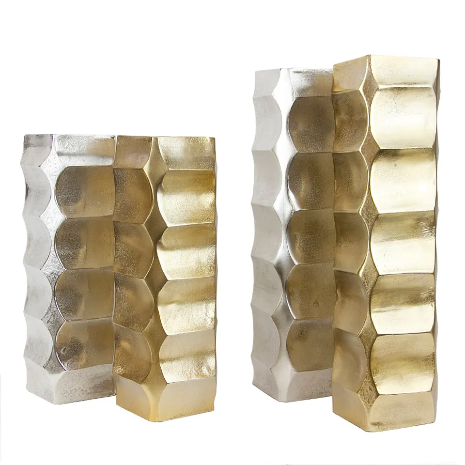 Galore Home Skyline vaso alluminio oro Small