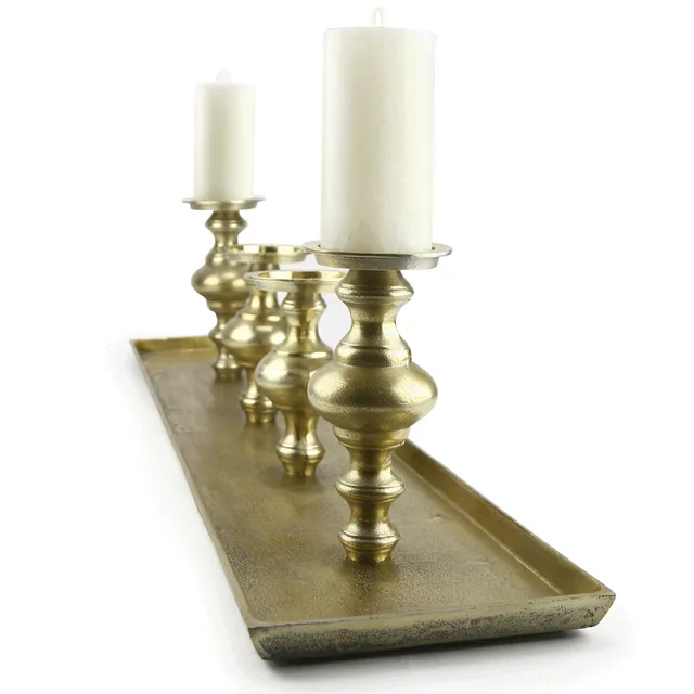 Galore Home Candle Centerpiece portacandele oro