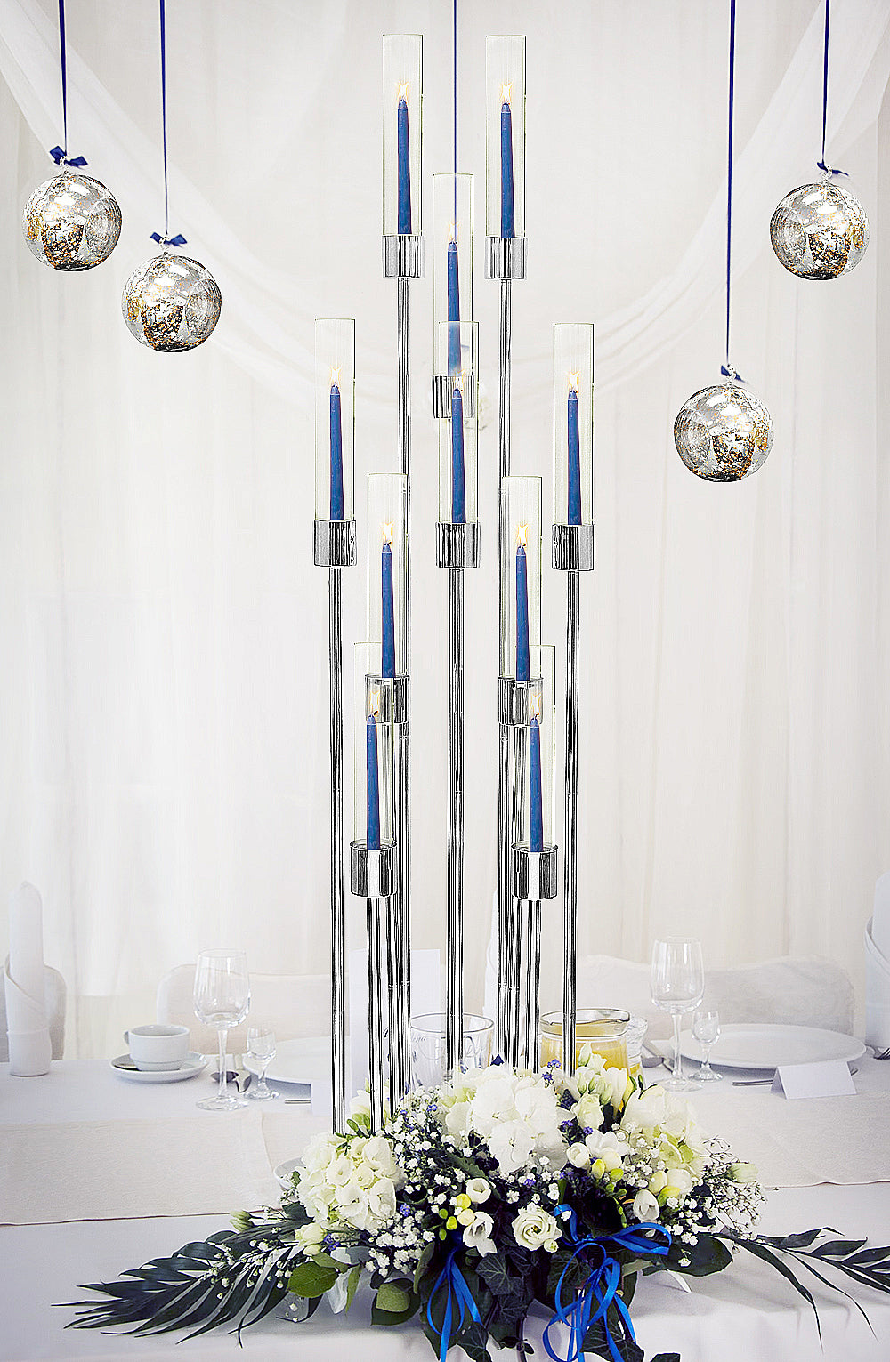 Galore Home Eleganza Candelabro Metallo Oro Piccolo 8 Bracci