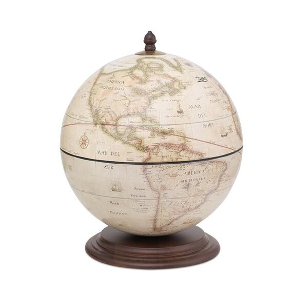 Zoffoli Giove Old White mappamondo bar tavolo 40 cm