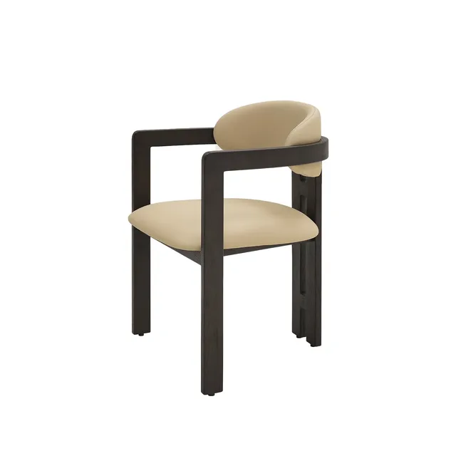 Galore Home Luxe Diner sedia pelle grigia 81 cm