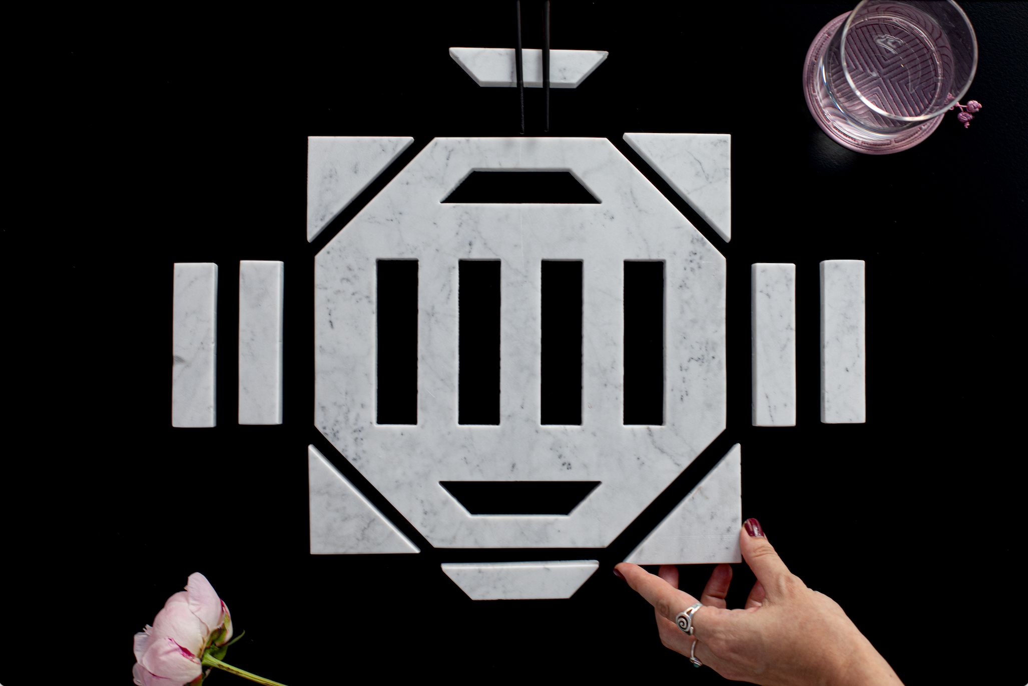 Cyrcus Design Tabula servizio da tavola marmo di Carrara