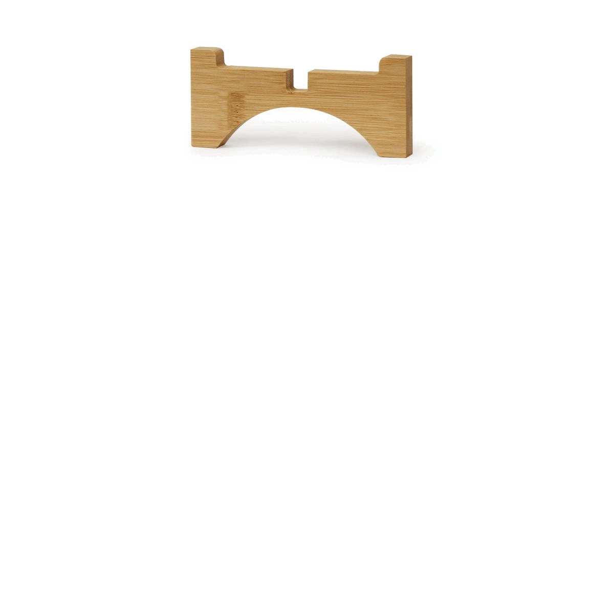 Galore Home vaso ceramica azzurra small con stand legno