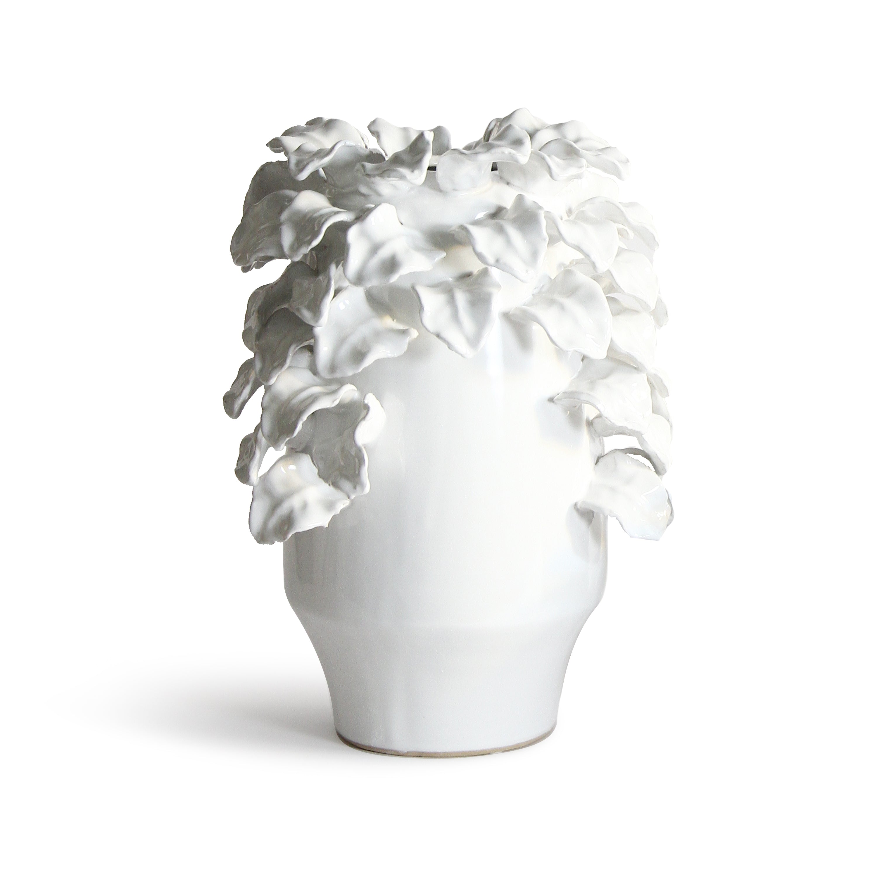 Galore Home Sculpted Petal CCV79 vaso ceramica rosso large
