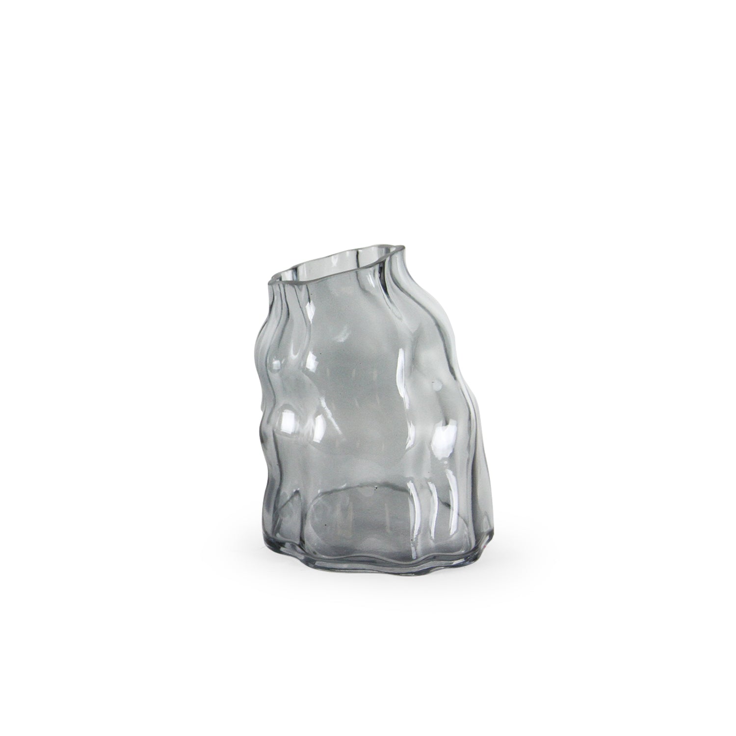 Galore Home Leaning Towered vaso vetro trasparente piccolo