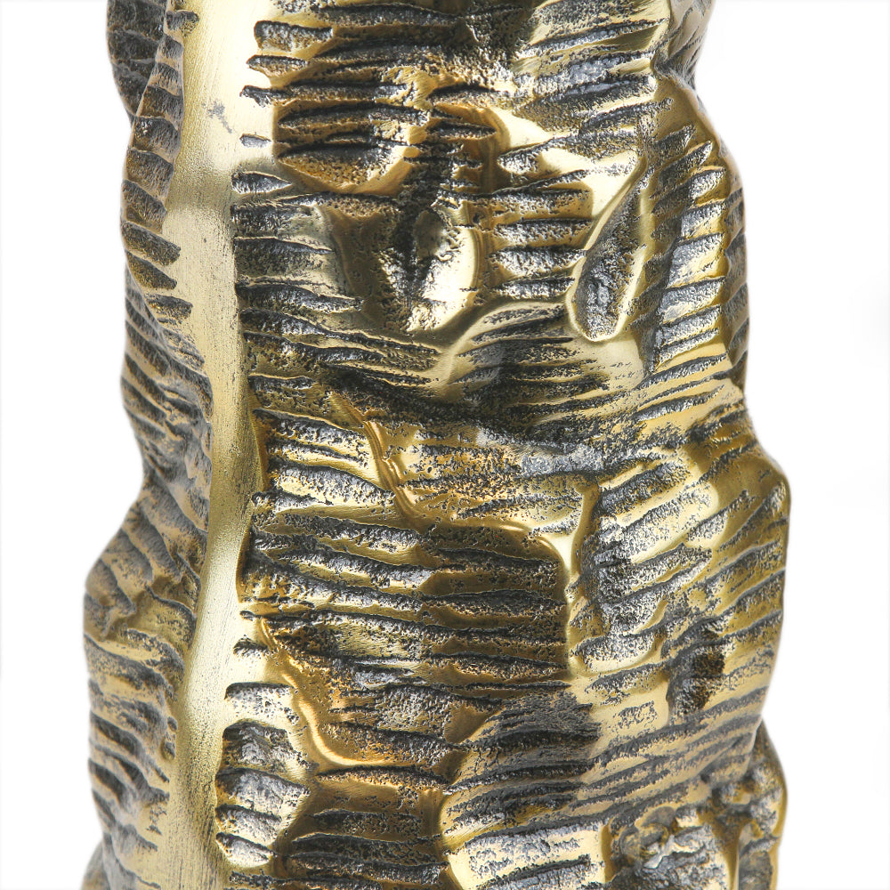 Galore Home Molten Vaso Alluminio Oro Antico Small