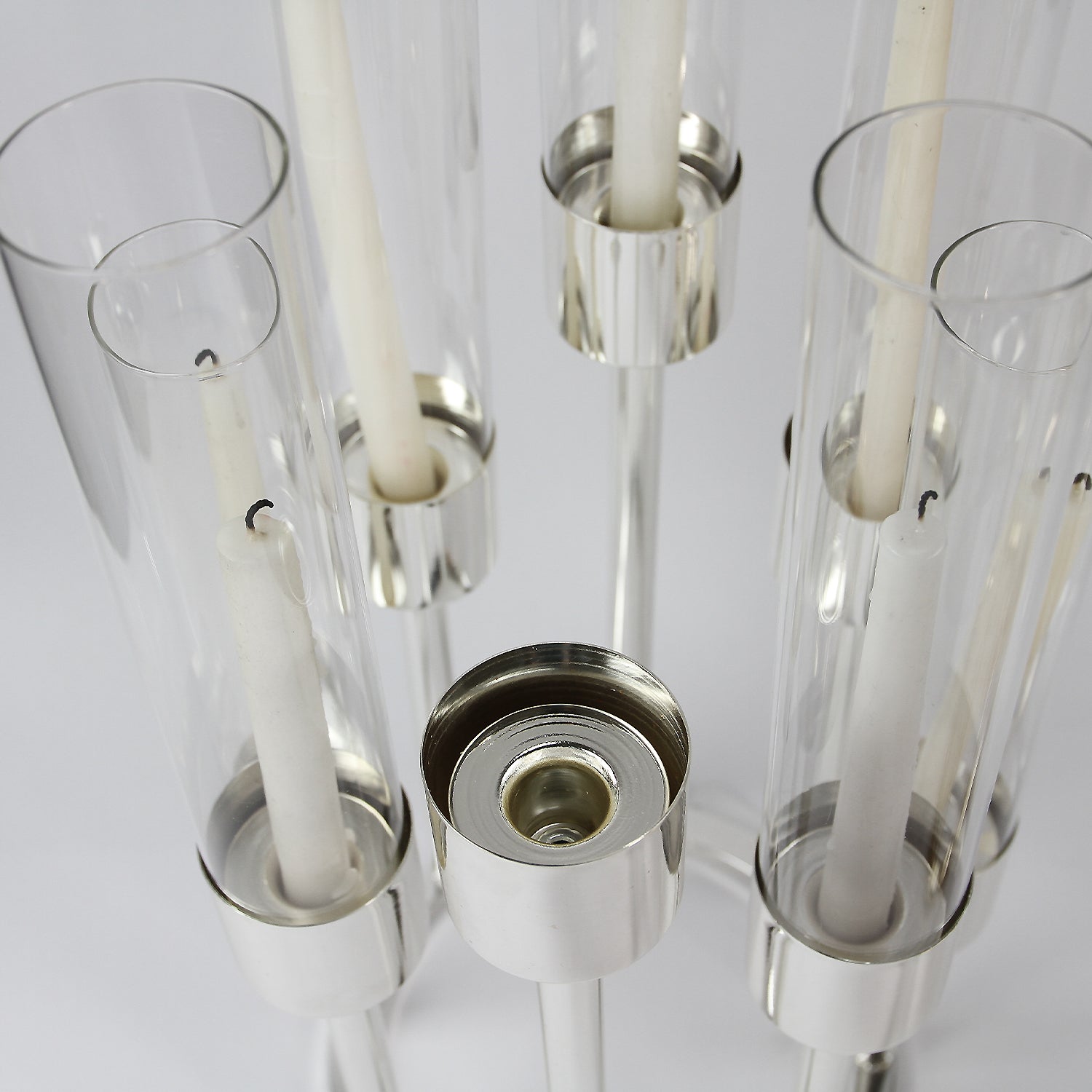 Galore Home Aura Octet candelabro oro 8 fiamme con vetri