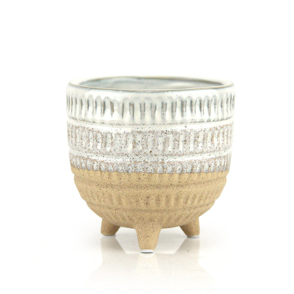 Galore Home Bohemian portavasi ceramica sabbia set 3 pezzi