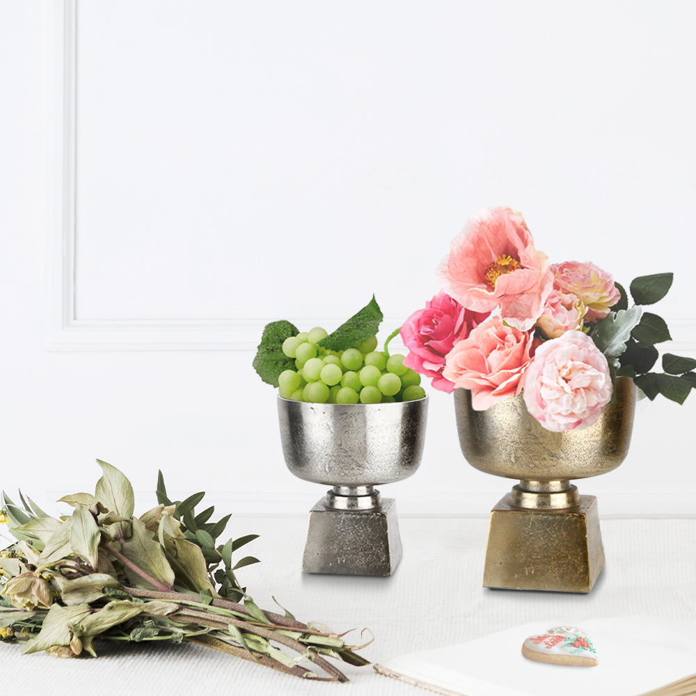 Galore Home Harvest Chalice coppa oro in alluminio