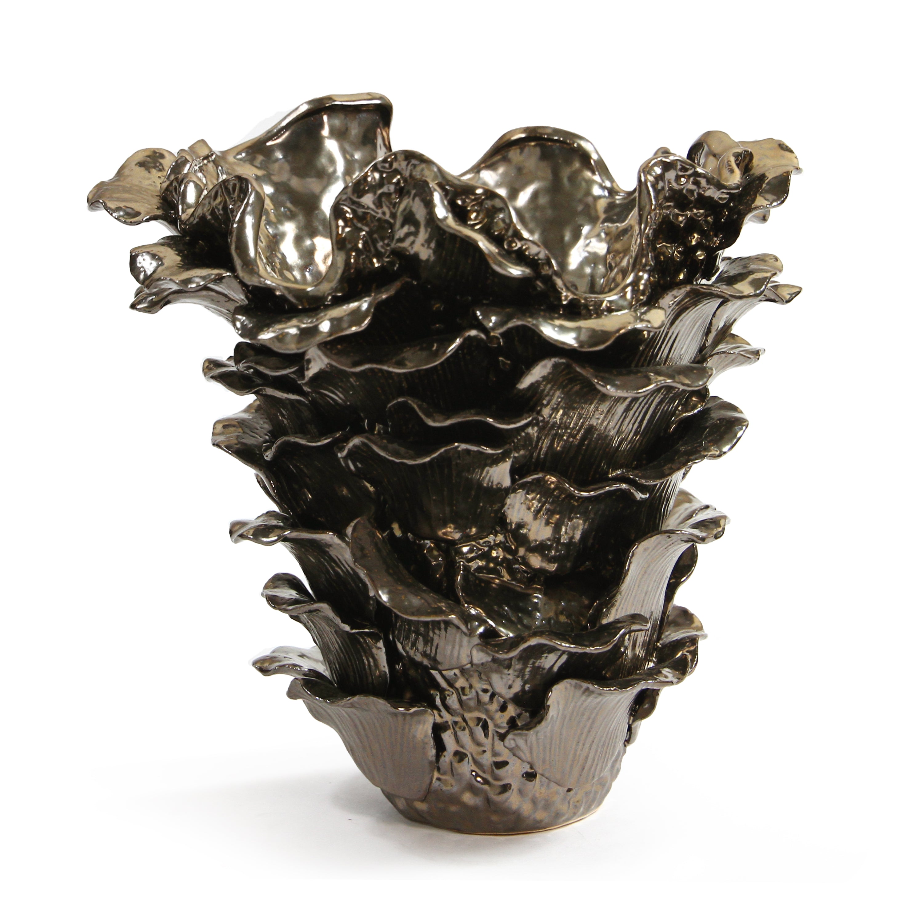 Galore Home Fleur Etage CCE41 vaso ceramica rame