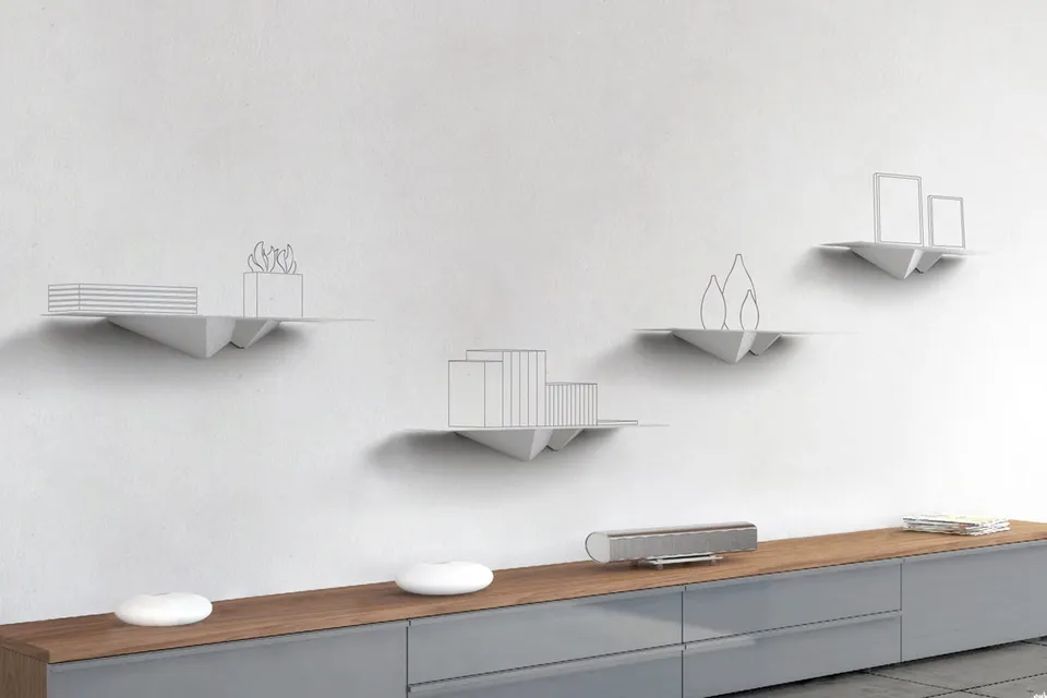 Cyrcus Design Fold It mensola alluminio 110x22x15