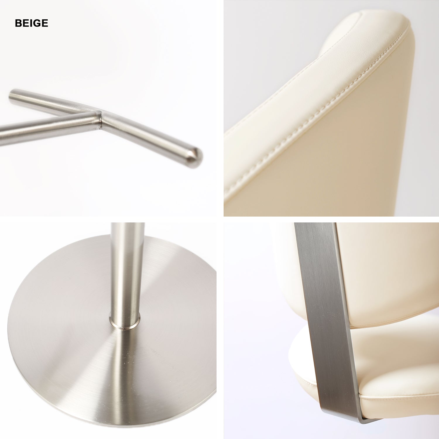 Galore Home Serenity Bar Stool sgabello ecopelle marrone
