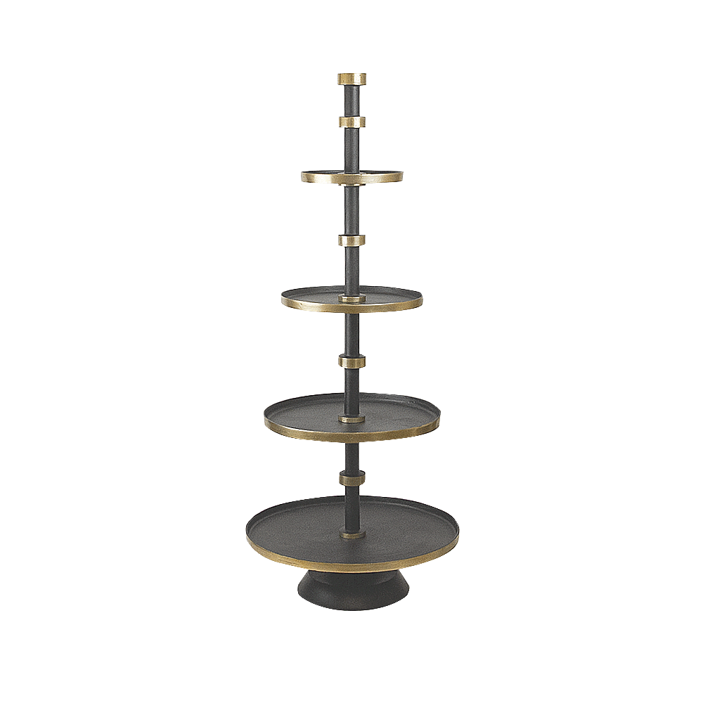 Galore Home 31-1409 alzata 4 piani alluminio oro