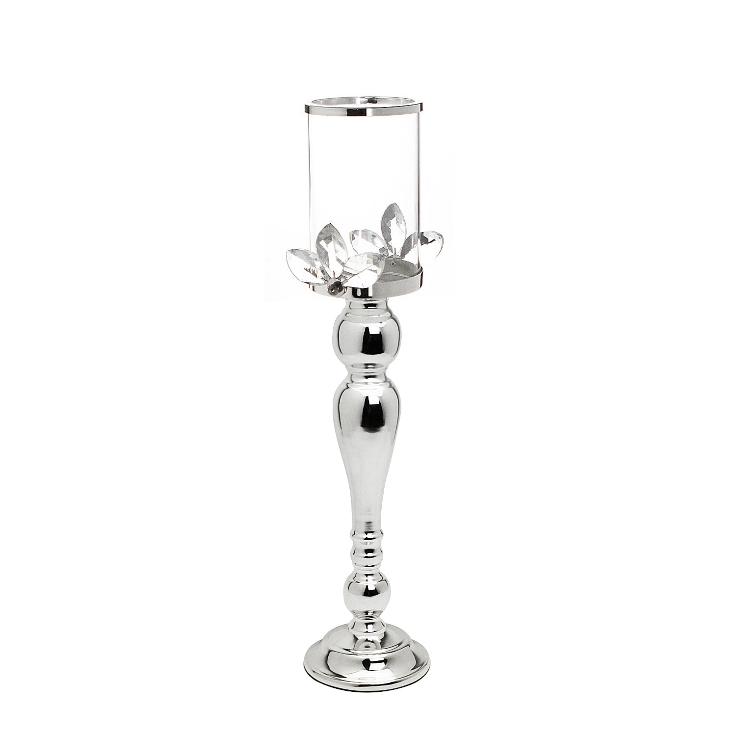 Galore Home Crystal Pillar portacandele oro piccolo in cristallo
