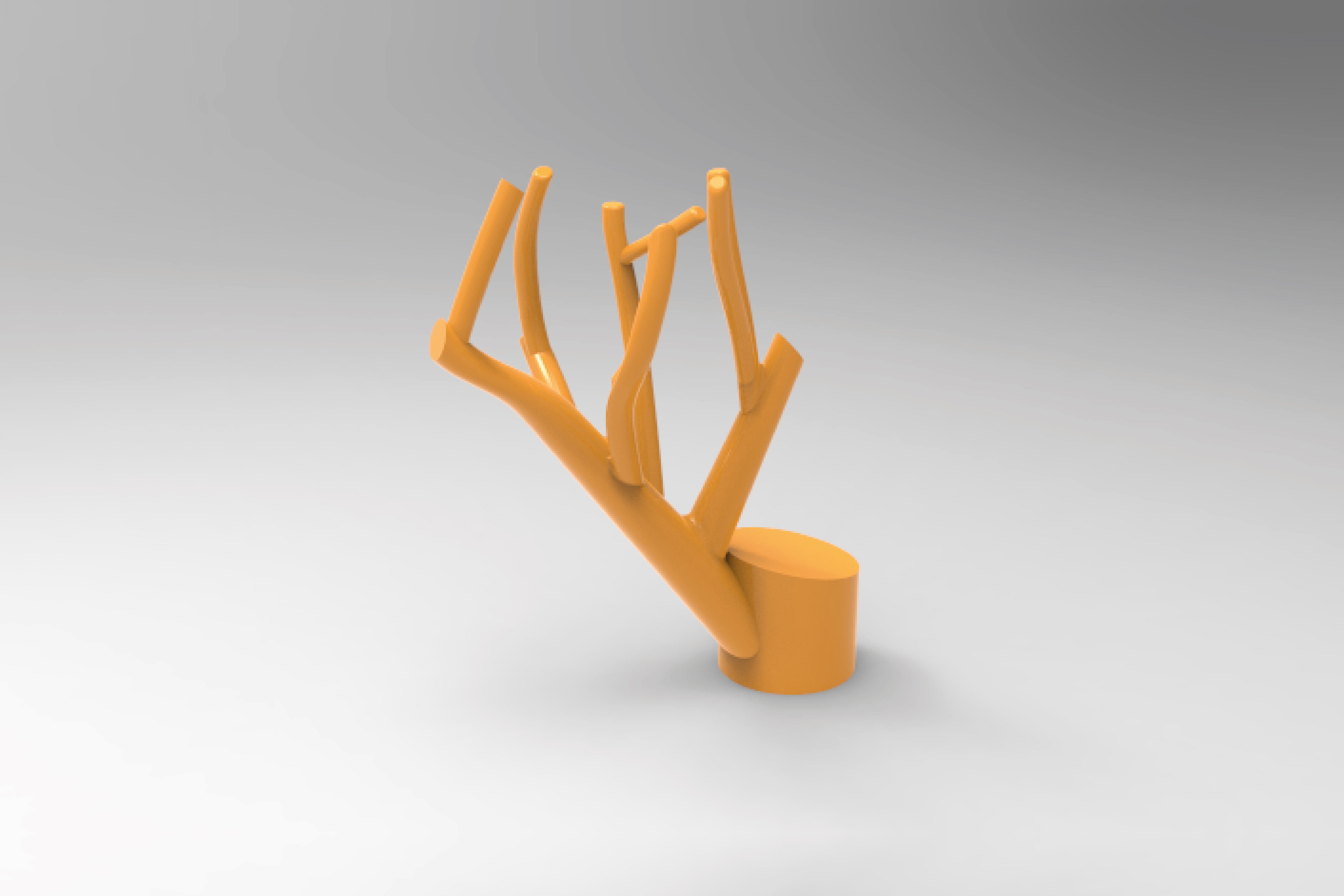Cyrcus Design Tree Fire candelabro albero nylon nero magnete