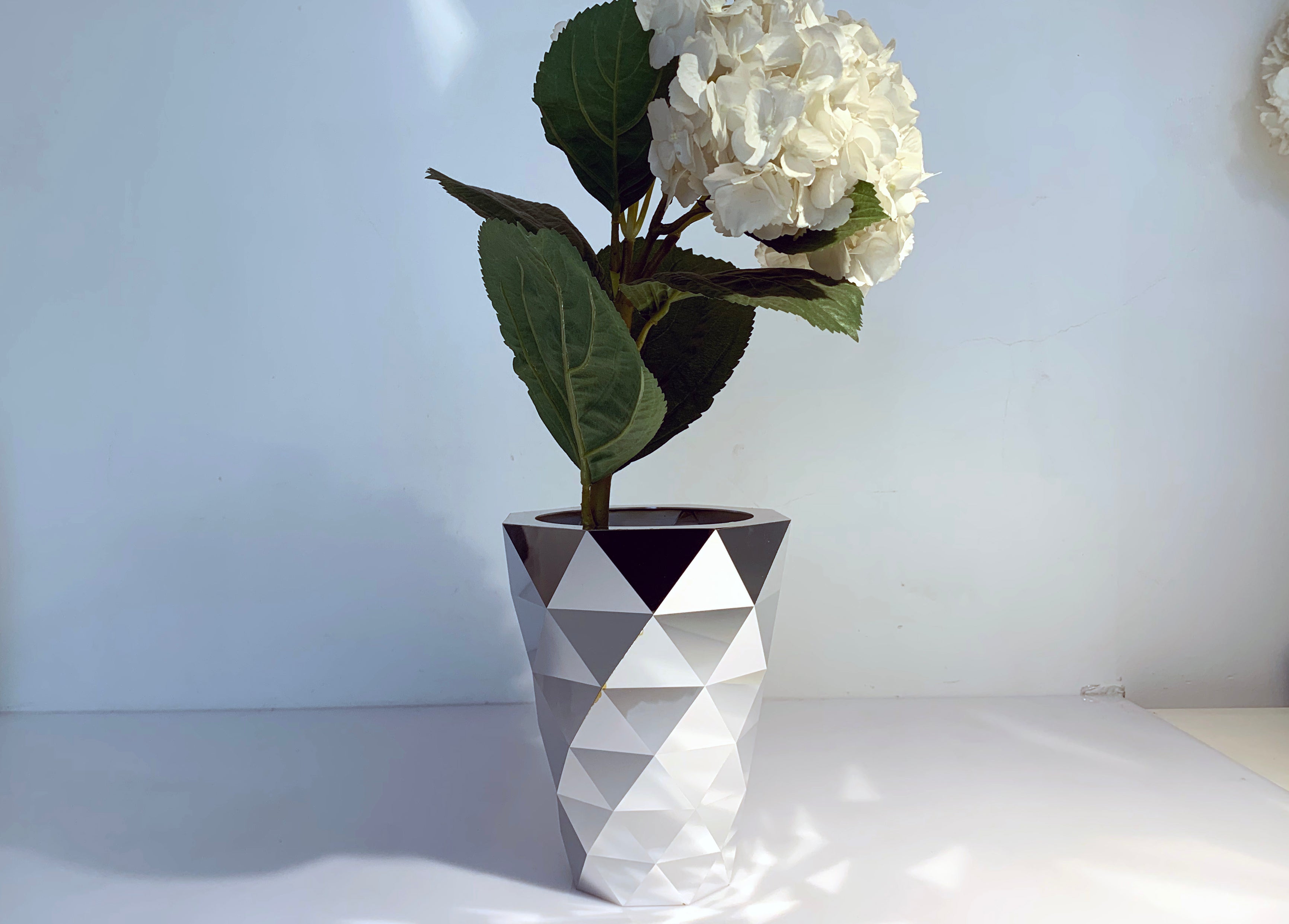 Cyrcus Design Frammenti Collection vasi set 3 pezzi alluminio specchio