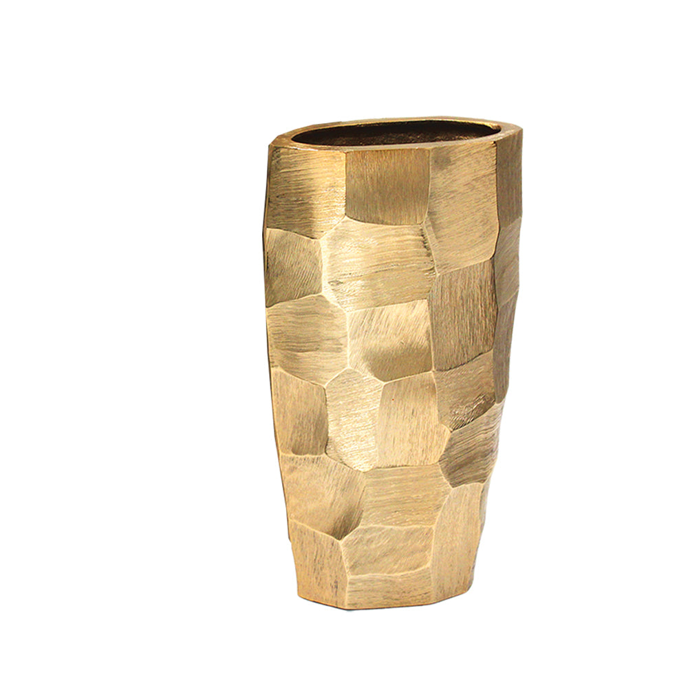 Galore Home Tapered 3-2045 vaso in metallo medio rame martellato
