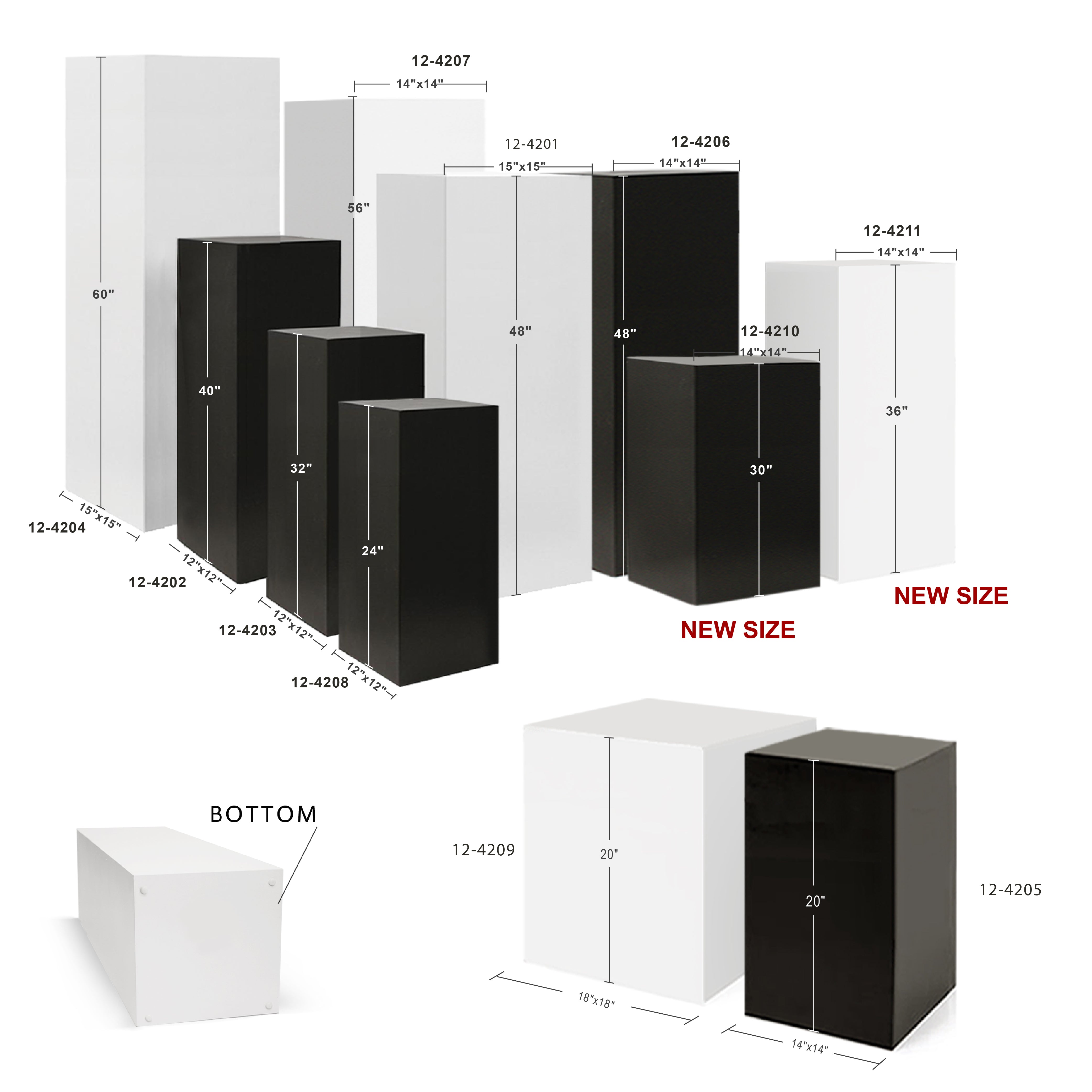 Galore Home 12-4210 colonna legno nero satinato 76 cm