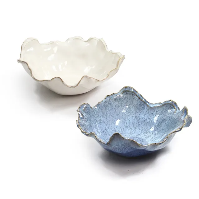 Galore Home Sculptural Drift CCE42 ciotola ceramica blu
