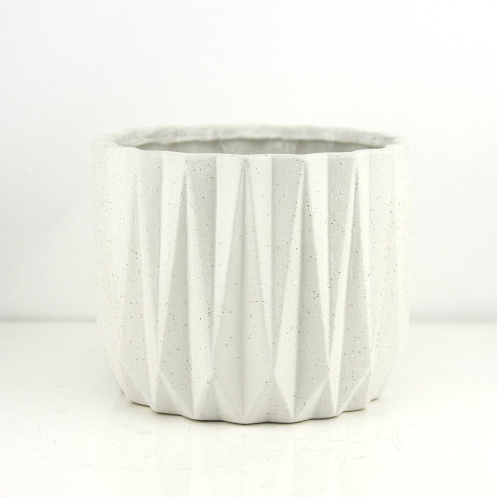 Galore Home Geometric vaso ceramica verde medio