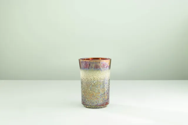 Ceramica Gatti 1928 Aurora RM727 vaso piccolo riflessi metallici
