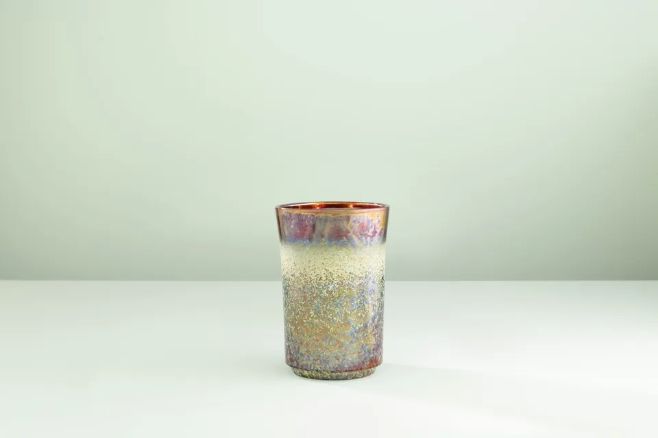 Ceramica Gatti 1928 Aurora RM727 vaso piccolo riflessi metallici