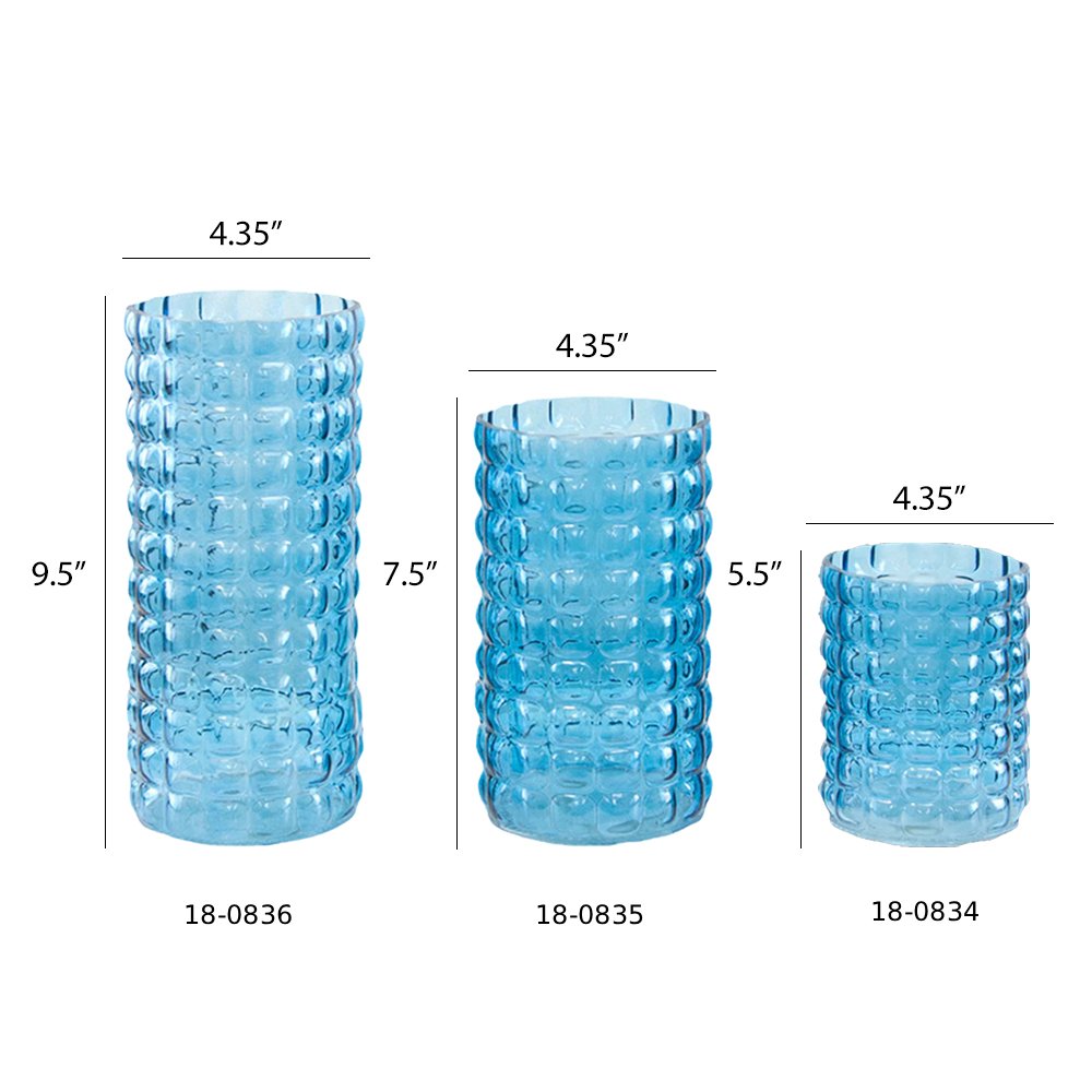 Galore Home Bubble vaso vetro Clear 18-0835 18 pezzi