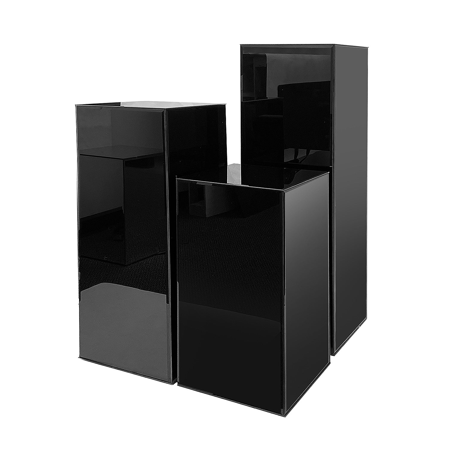 Galore Home G3034 colonna vetro nero h 50 cm